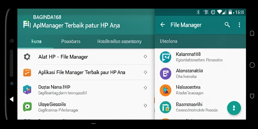 Tampilan antarmuka BAGINDA168 yang bersih dan fungsional sebagai File Manager.