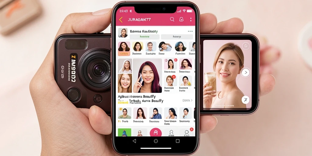 Antarmuka JURAGAN77 yang intuitif untuk edit foto.