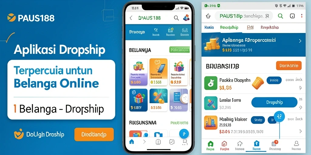 Tampilan antarmuka utama PAUS188 yang ramah pengguna untuk dropshipping.