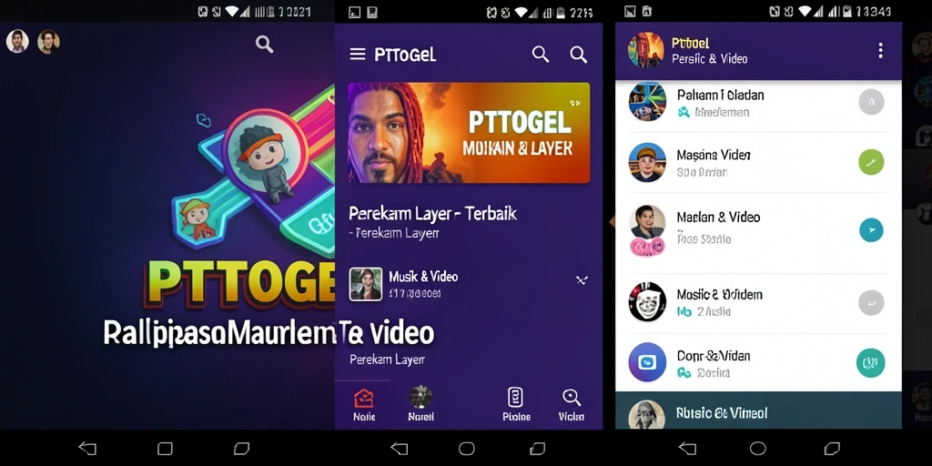 Antarmuka pengguna PTTOGEL yang intuitif untuk perekaman layar.