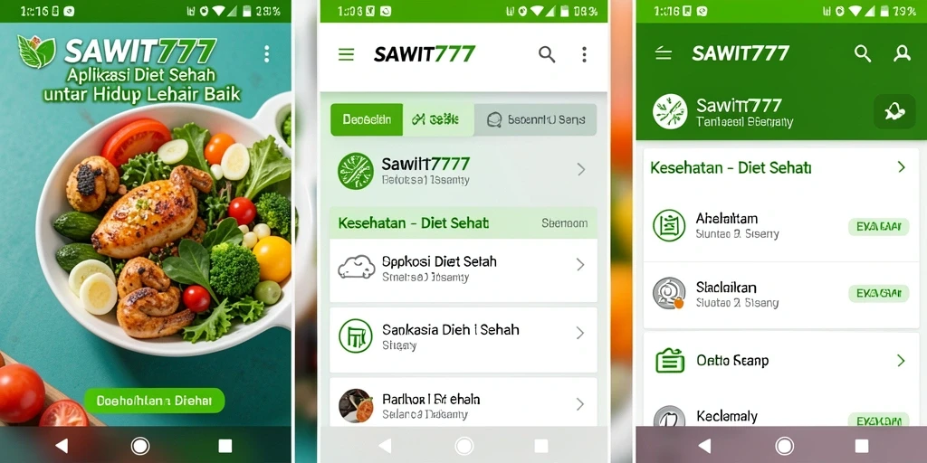 Tampilan antarmuka user-friendly SAWIT777 untuk diet sehat.